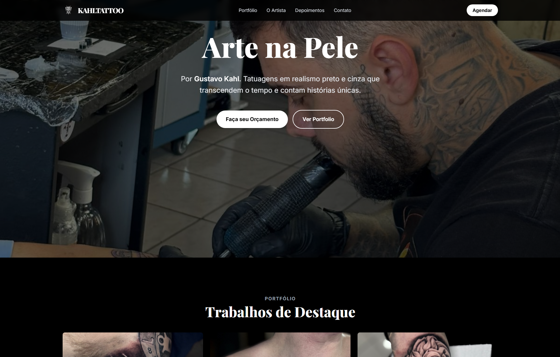 Imagem do Site Kahl Tattoo